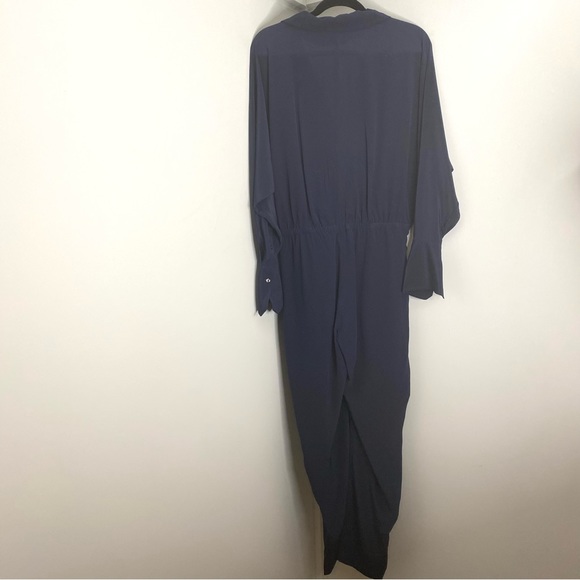 A.L.C. Neymar Navy Blue Silk Jumpsuit SZ 10 NEW!!! - Picture 6 of 8